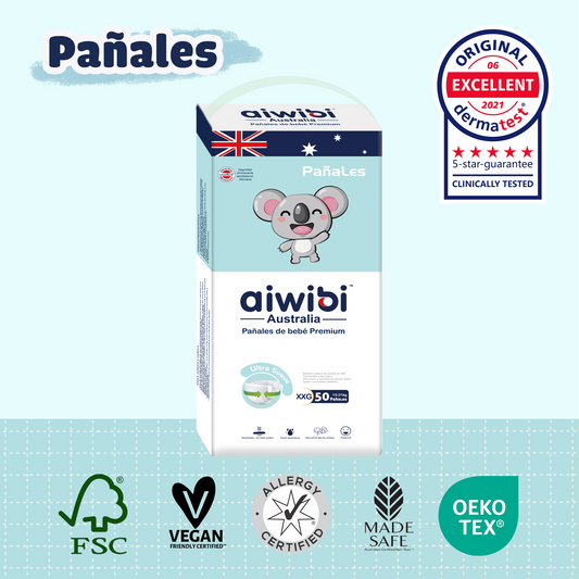 Pañales desechables para bebés ecológicos premium Comfort Care (XXG)