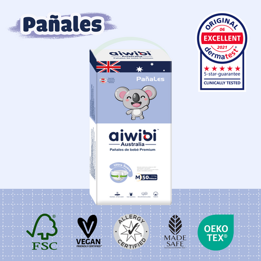 Pañales desechables para bebés ecológicos premium Comfort Care (M)