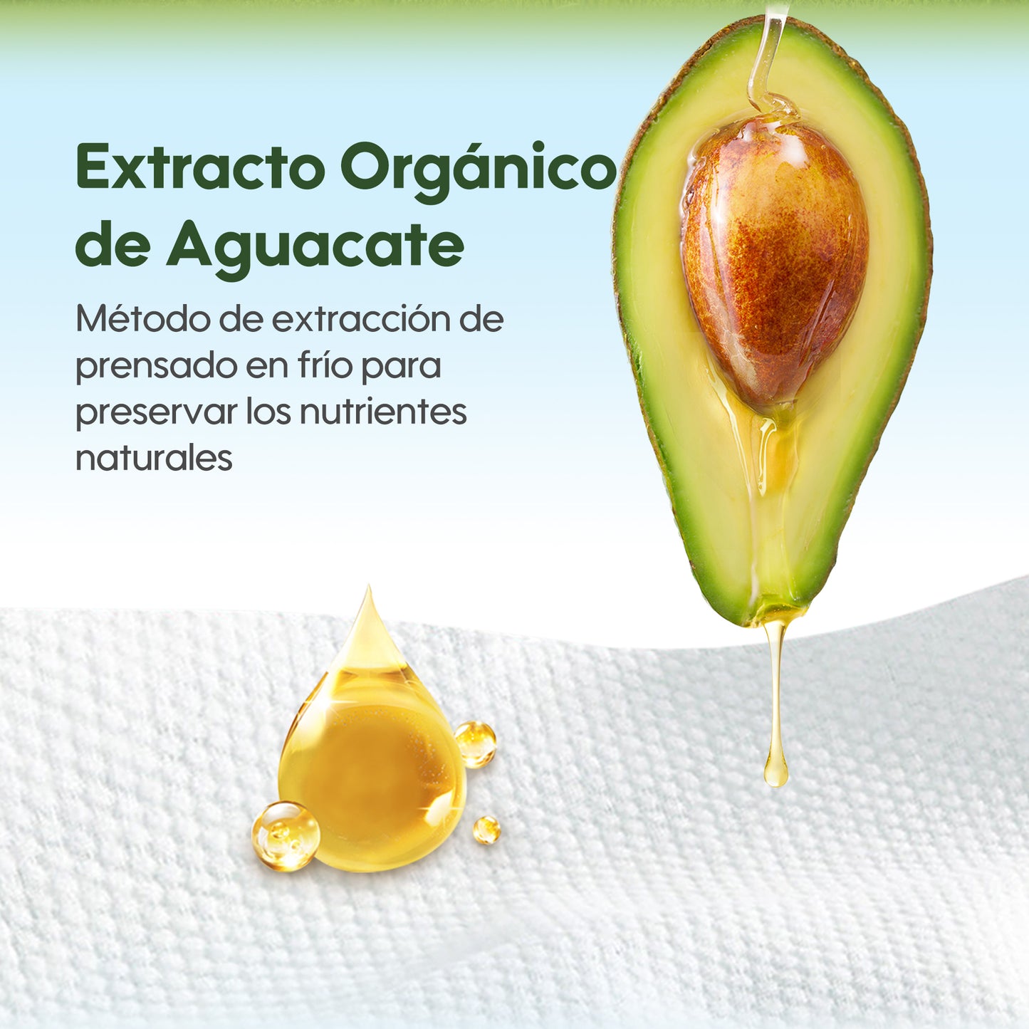 Toallitas de Cuidado Orgánico Serie Fresca y Nutritiva - Aguacate