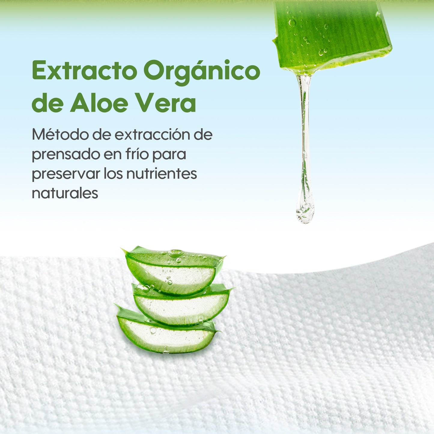 Toallitas de Cuidado Orgánico Serie Fresca y Nutritiva - Áloe