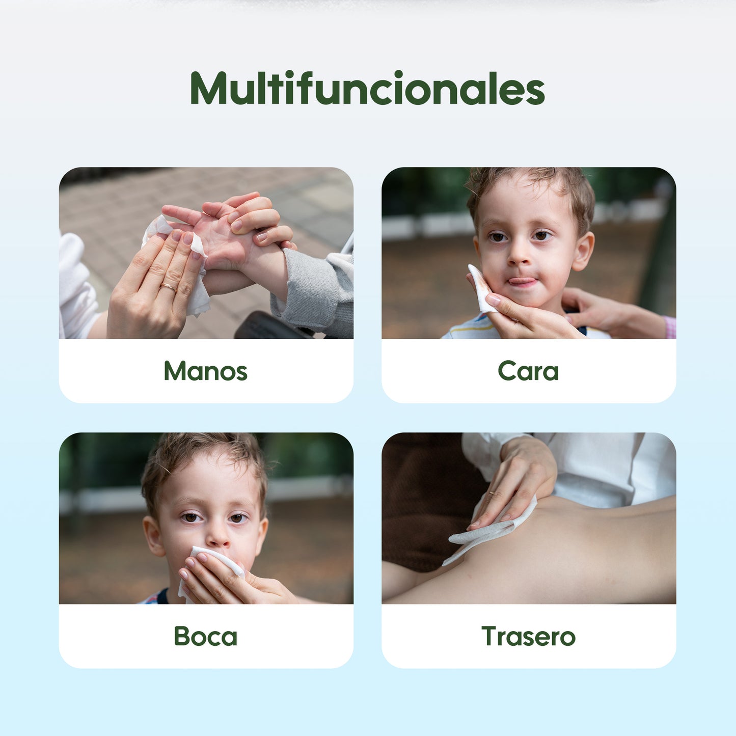Toallitas de Cuidado Orgánico Serie Fresca y Nutritiva - Aguacate