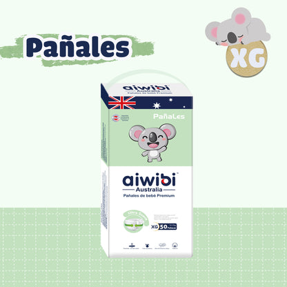 Pañales desechables para bebés Comfort Care Premium Natural（XG）